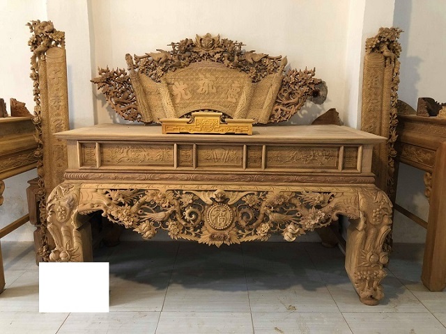 Sập thờ gỗ gụ chân 22 Sập thờ gỗ gụ chân 22