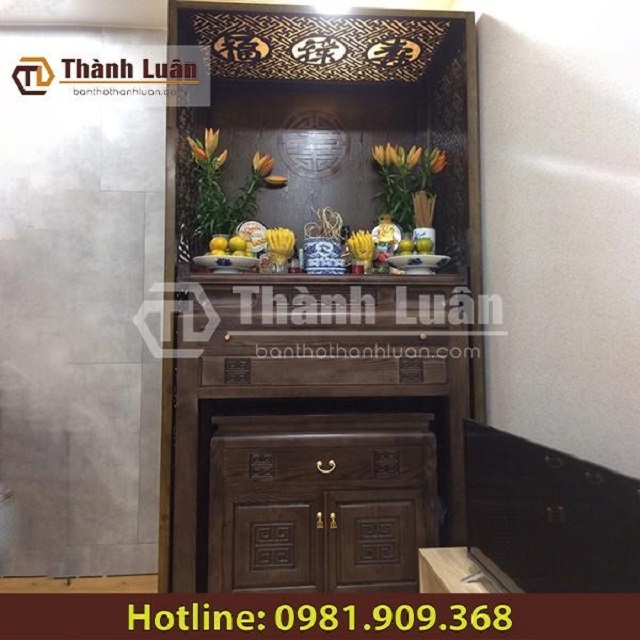 Tủ thờ chung cư nhỏ gọn cho gia đình Tủ thờ chung cư nhỏ gọn cho gia đình