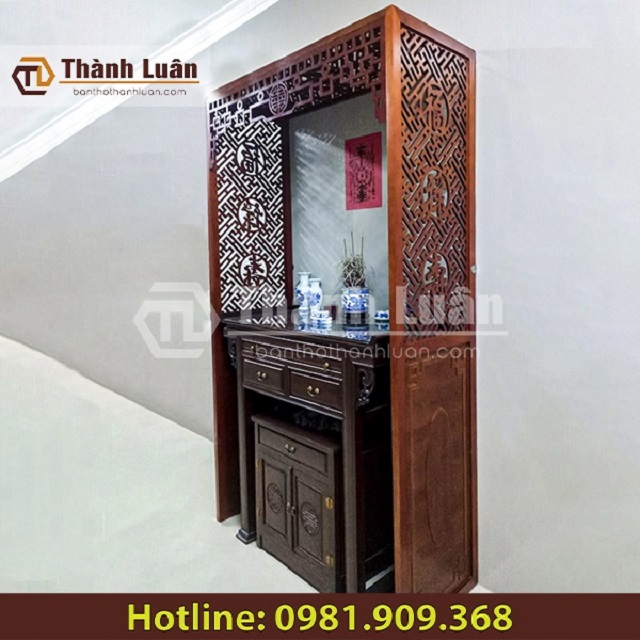 Tủ thờ gỗ hương - Sản phẩm nội thất phòng thờ đáng mua Tủ thờ gỗ hương - Sản phẩm nội thất phòng thờ đáng mua