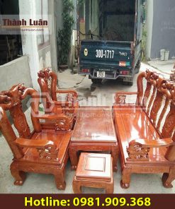 Mẫu bàn ghế gỗ Thành Luân Cao Cấp GG6 (Gỗ Gõ)
