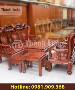 Mẫu bàn ghế gỗ phòng khách Thành Luân GG3