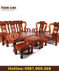 Mẫu bàn ghế gỗ phòng khách Thành Luân GG4
