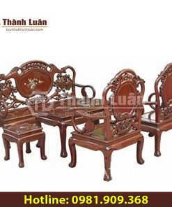Mẫu bàn ghế gỗ Thành Luân GG5 (Gỗ Gụ)