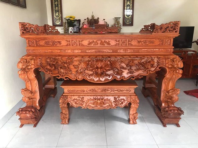 Giới thiệu thiết kế sập thờ tứ linh tại Thành Luân Giới thiệu thiết kế sập thờ tứ linh tại Thành Luân
