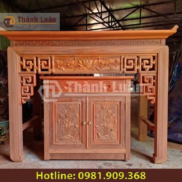 Sập thờ gỗ gụ chân 22 thiết kế truyền thống Sập thờ gỗ gụ chân 22 thiết kế truyền thống