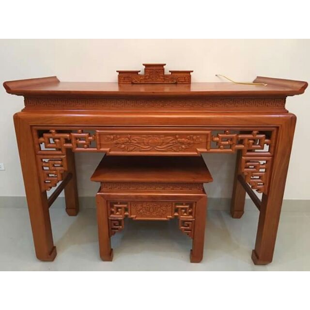 Sập thờ gỗ mít chan 20 thiết kế hoa sen đơn giản Sập thờ gỗ mít chan 20 thiết kế hoa sen đơn giản