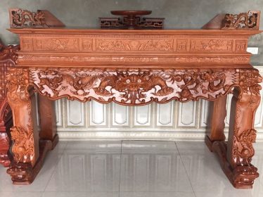 Sập thờ tứ linh chân 22