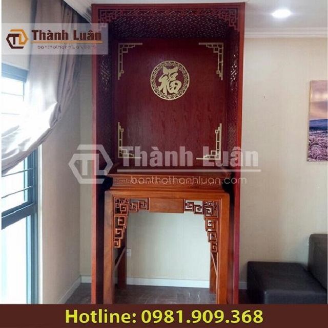 Bàn thờ gỗ mít đứng phù hợp với mọi không gian bàn thờ gỗ mít, Những mẫu bàn thờ gỗ mít được yêu thích nhất năm 2020