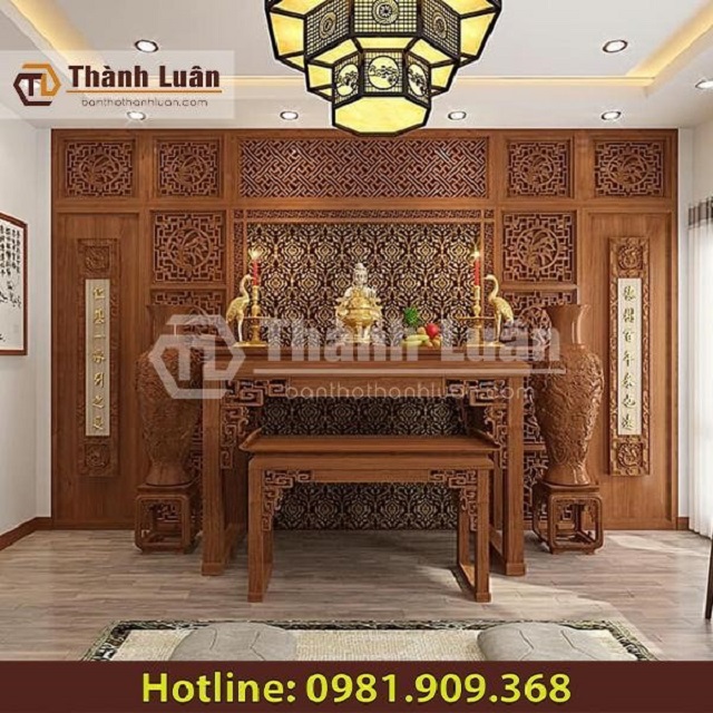 Bàn thờ gỗ mít thương hiệu Thành Luân bàn thờ gỗ mít, Những mẫu bàn thờ gỗ mít được yêu thích nhất năm 2020