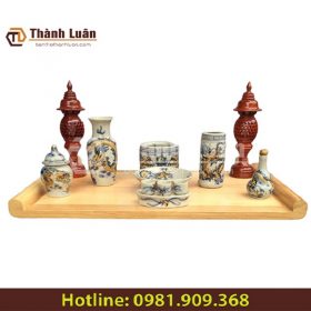 Bàn thờ treo tường gỗ mít Thành Luân