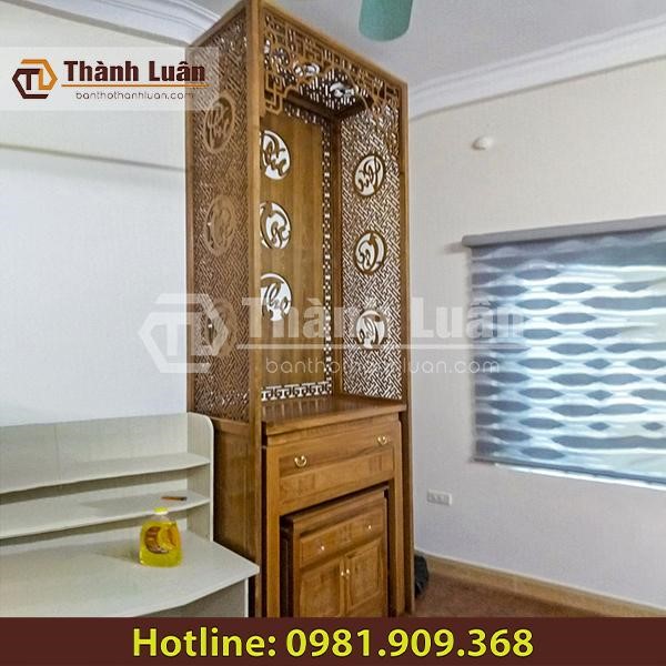 Tủ thờ phù hợp với mọi không gian Bàn thờ gỗ gụ, Top những sản phẩm bàn thờ gỗ gụ nổi tiếng tại Thành Luân