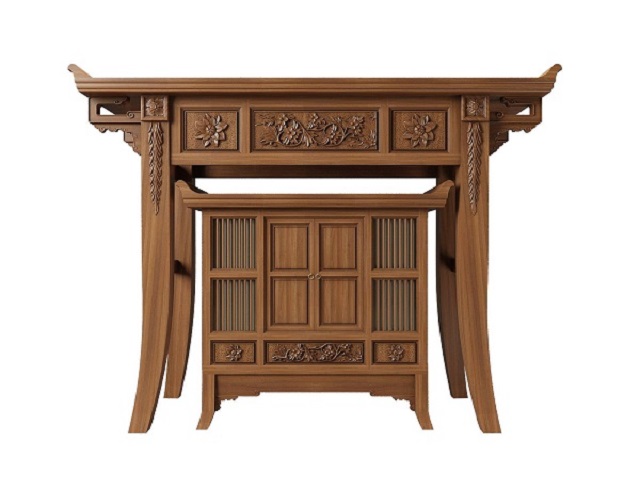 Tủ thờ thiết kế 3D cho căn hộ chung cư nhỏ Tủ thờ thiết kế 3D cho căn hộ chung cư nhỏ