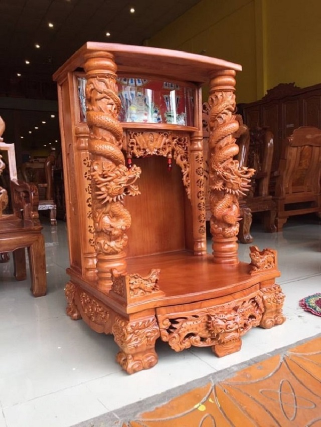Bàn thờ ông địa gỗ sồi Bàn thờ ông địa gỗ sồi