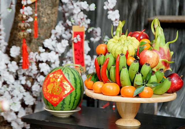 Cách bày trí hoa quả trên bàn thờ của người miền Bắc Cách bày trí hoa quả trên bàn thờ của người miền Bắc