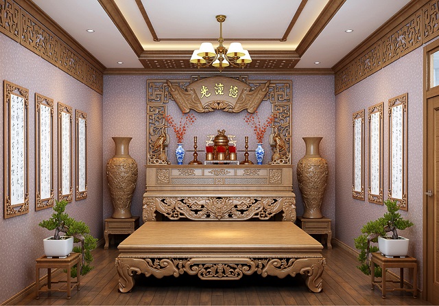 Về độ cao của bàn thờ và màu sắc phù hợp Về độ cao của bàn thờ và màu sắc phù hợp